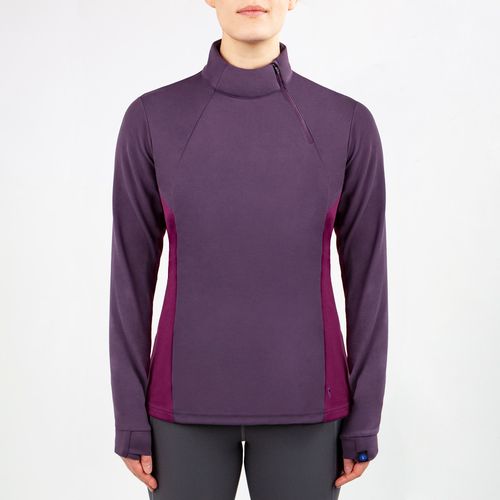 READY TO SHIP: Irideon Women's Himalayer Half Zip - Small - Ice Berry/Aubergine