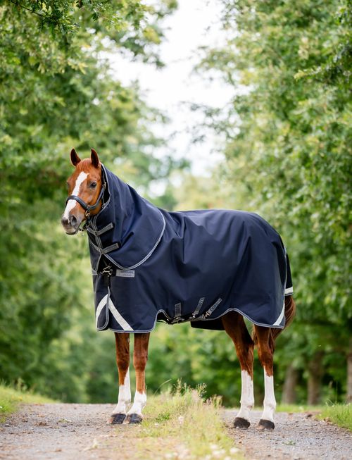 Rambo Supreme Turnout VeriLayer 250g - Navy/Thunderstorm Grey/Silver