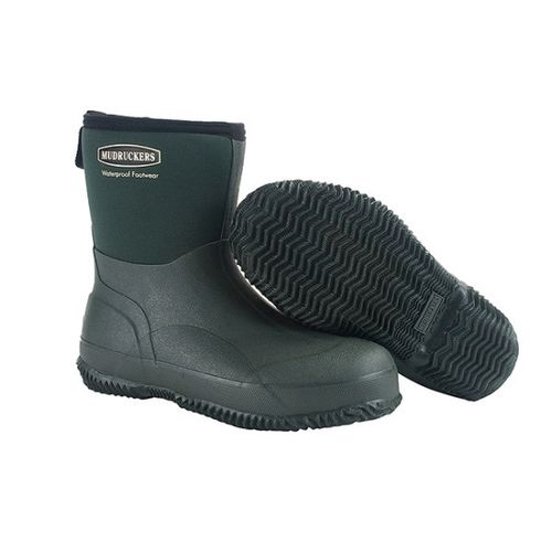 OVERSTOCK: Mudruckers Waterproof Mid Boot - 12 - Green