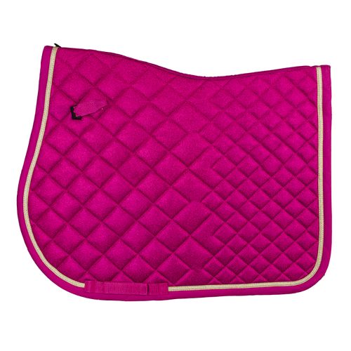 Romfh Glitter AP Saddle Pad - Berry Sorbet/Gold Trim