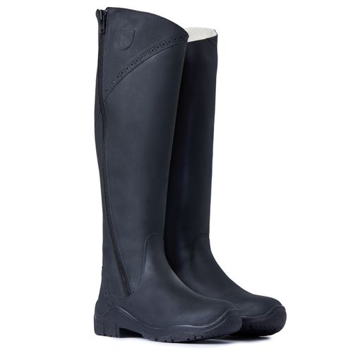OPENBOX: Horze Women's Aspen Winter Tall Boots - 40 Regular Regular - Black