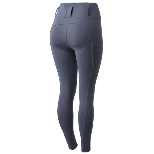 BARGAIN BARN: Horze Women's Everly Full Seat Winter Riding Tights - EU 40/US 28 - Steel Grey