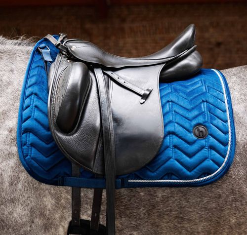 Horze Delemont Dressage Saddle Pad - Deep Sea Blue