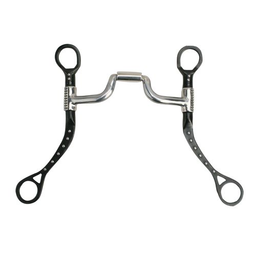 Myler Black Steel 6 3/4" Flat Shank Narrow Ported Barrel MB 43MP