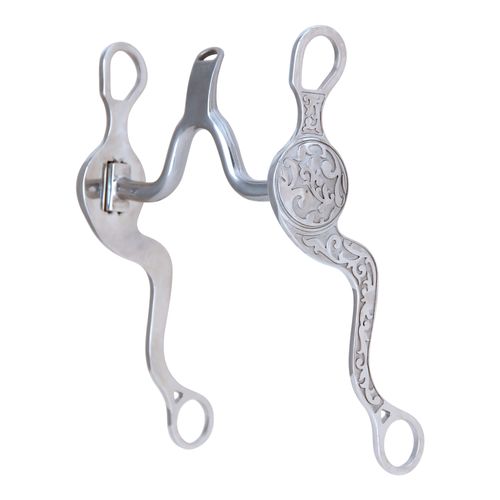 Myler 7 1/2" Embossed Seven Shank Cathedral Mouth MB 13