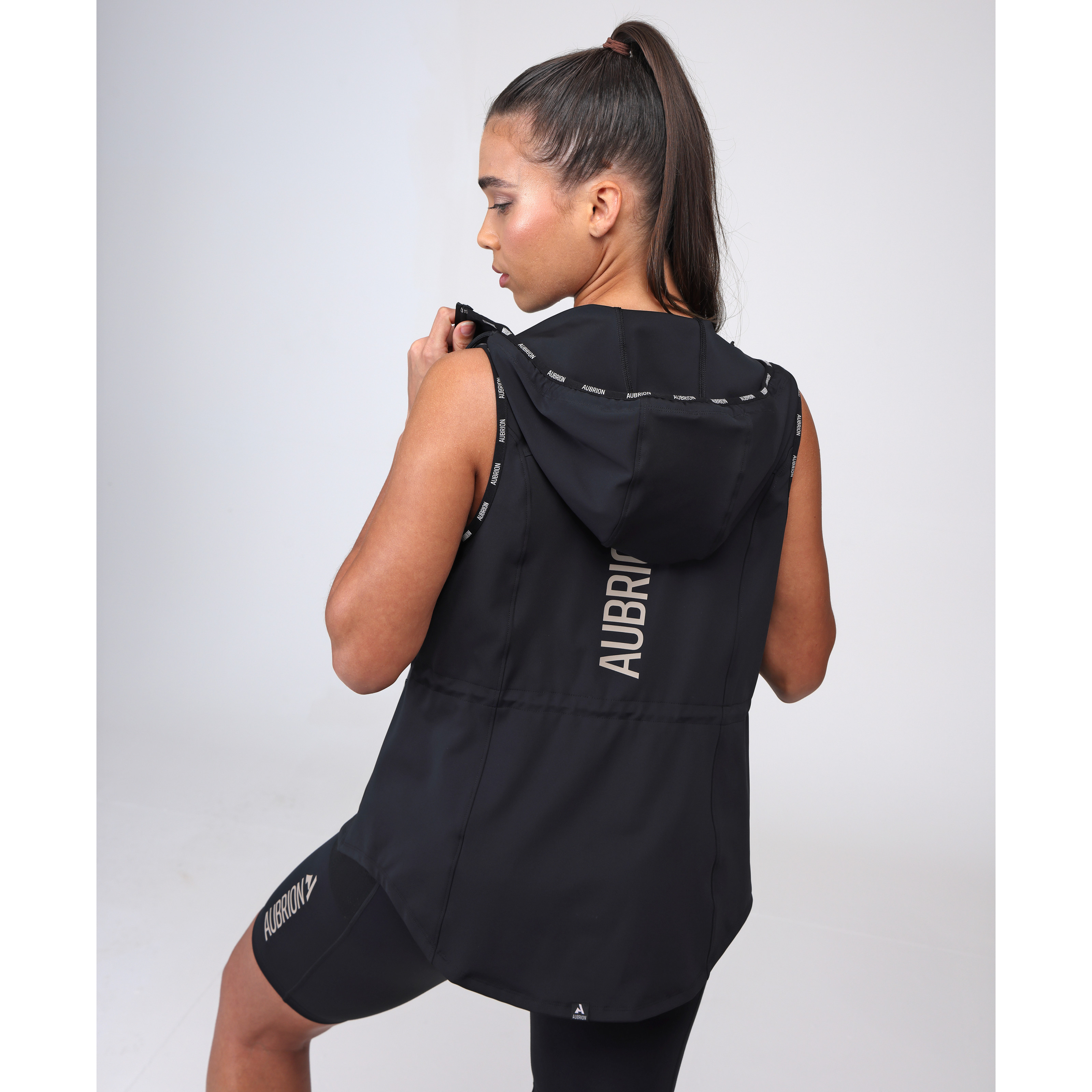 Pantaloncini Da Donna Aubrion React - Shadow (neri) Per Equitazione, Taglia A Scelta
