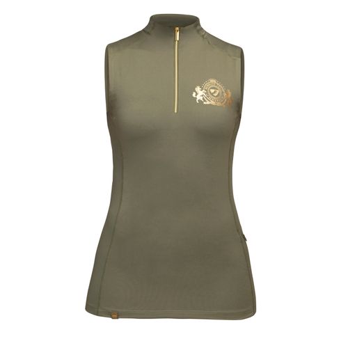 Shires Aubrion Women's Team Sleeveless Sun Shirt - Moss