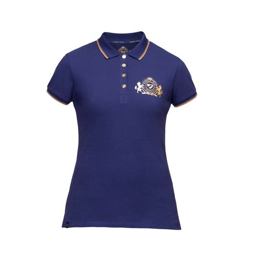 Shires Aubrion Women's Team Short Sleeve Polo - Midnight