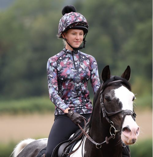 Shires Aubrion Kids' React Long Sleeve Sun Shirt - Abstract