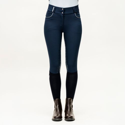 Horseware Women's Newmarket Mid Rise Full Seat Breeches - Navy