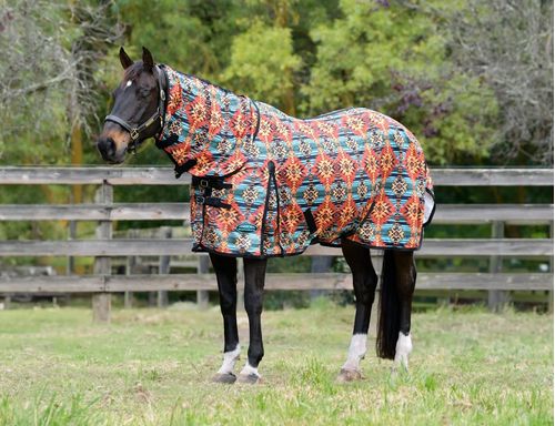Weatherbeeta Comfitec Essential Mesh II Combo Neck Fly Sheet - Western Sunset Print