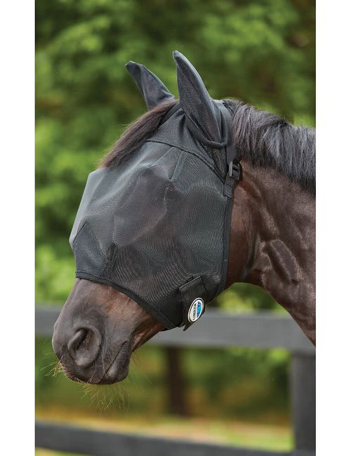 Weatherbeeta Comfitec Double Dart Deluxe Fly Mask w/Ears - Black