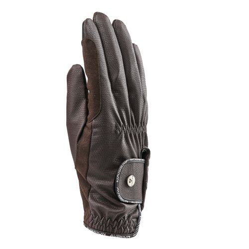 Shires Aubrion Stadium Riding Gloves - Brown