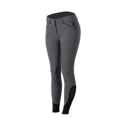 Equinavia Women's Astrid Summer Knee Patch Breeches - Grey/Black