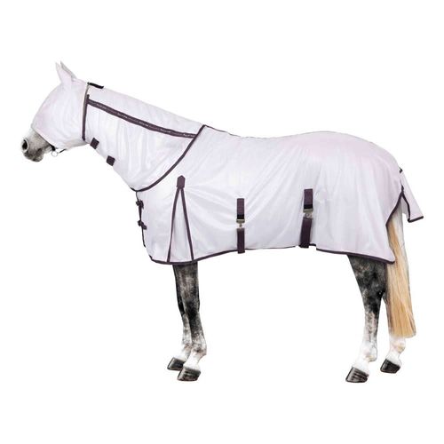 Horze La Paz Detachable Neck Fly Sheet w/Fly Mask - Black Plum