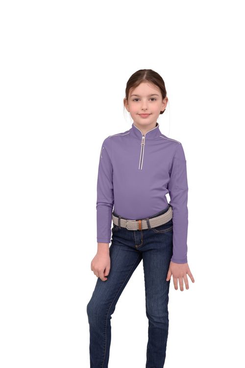 Chestnut Bay Kids' Performance Rider SkyCool Long Sleeve Shirt - Lavender