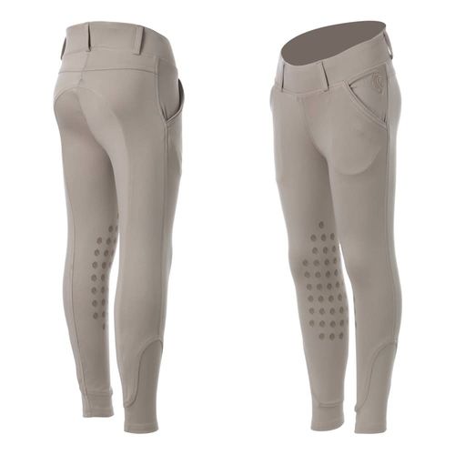 Equinavia Kids' Lena Knee Patch Pull On Breeches - Tan