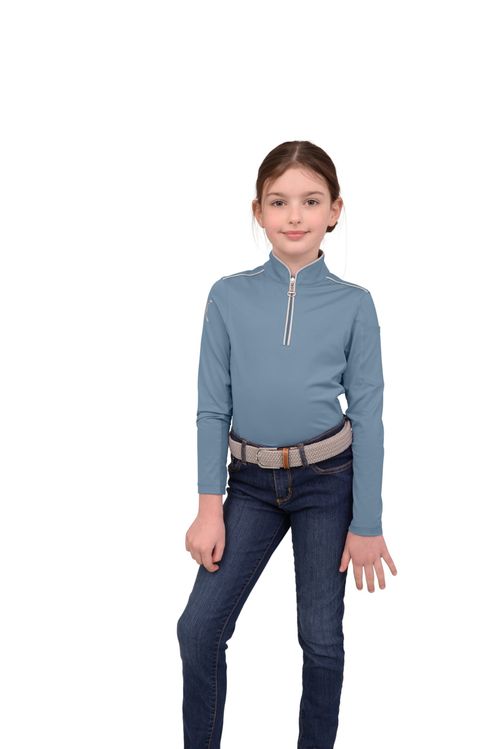 Chestnut Bay Kids' Performance Rider SkyCool Long Sleeve Shirt - Skyblue(2023)