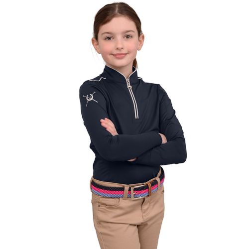 Chestnut Bay Kids' Performance Rider SkyCool Long Sleeve Shirt - Nightsky(2023)