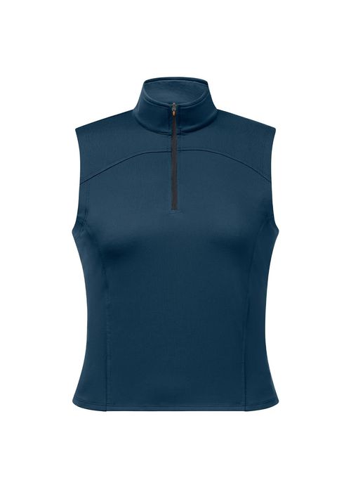 Kerrits Women's Quarter Zip Sleeveless Performance Top - Neptune