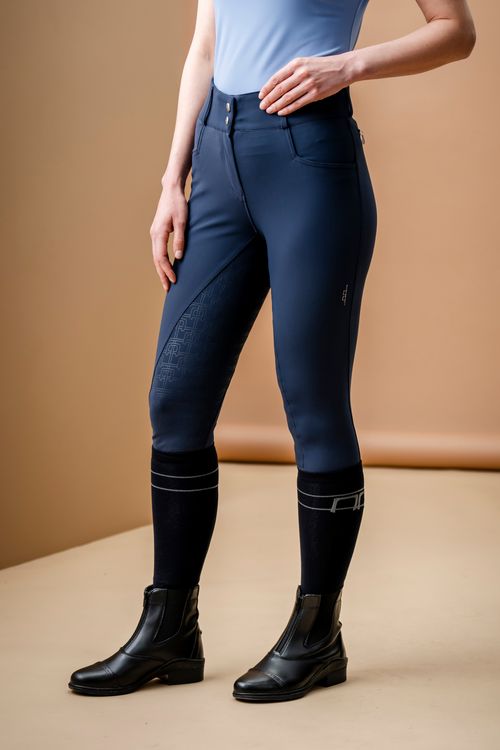 Alessandro Albanese Women's Allora Full Seat High Rise Breeches - Navy