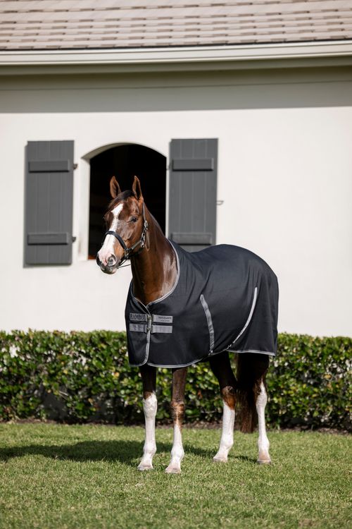 Rambo Stable Sheet - Black/Thunderstorm Grey/Silver