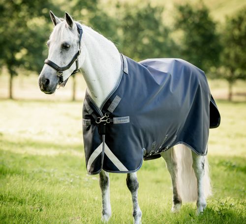 Rambo 1680D Turnout 100g - Navy/Thunderstorm Grey/Silver