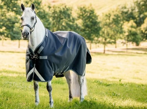 Rambo 1680D Turnout 50g - Navy/Thunderstorm Grey/Silver