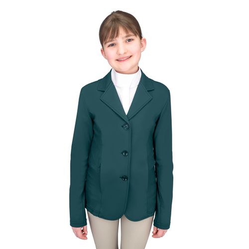 Ovation Kids' Mesh Hybrid Show Coat - Deep Teal