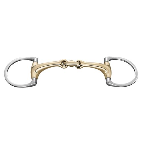 OPENBOX: Herm Sprenger Dynamic RS Eggbutt D-Ring Bit 14mm Double Jointed - 125mm