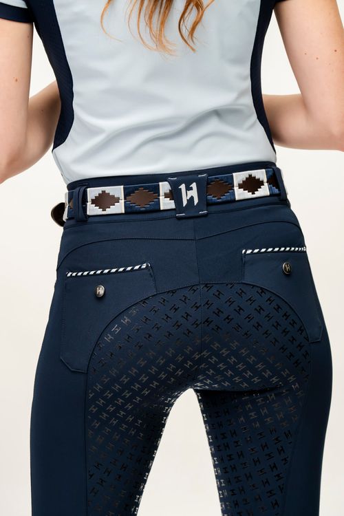 BARGAIN BARN: Horseware Newmarket Polo Belt - 90cm - Navy