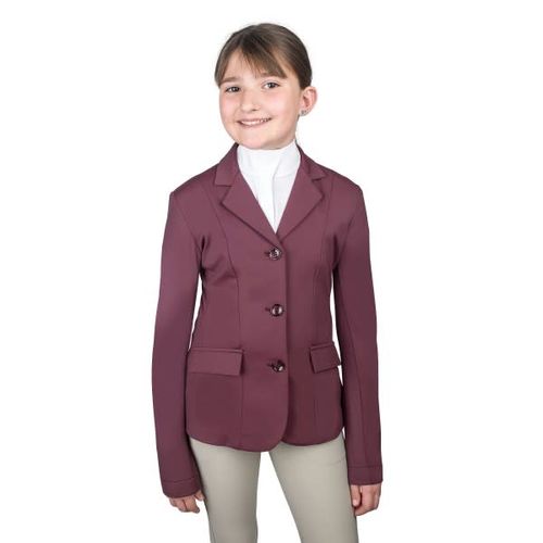 BARGAIN BARN: Ovation Kids' PowerFlex Lite Show Coat - 10 Regular - Deepest Plum