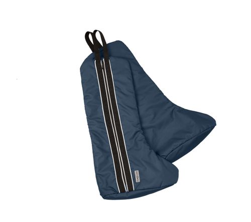 OVERSTOCK: Chestnut Bay Quilted Lined Boot Bag - One Size - Navy