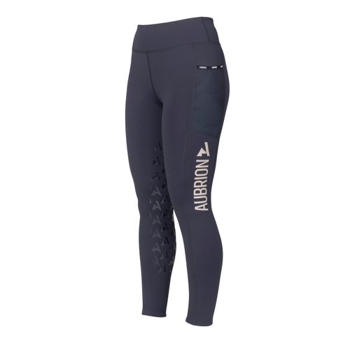 Shires Aubrion Kids' React Non Stop Riding Tights - Shadow