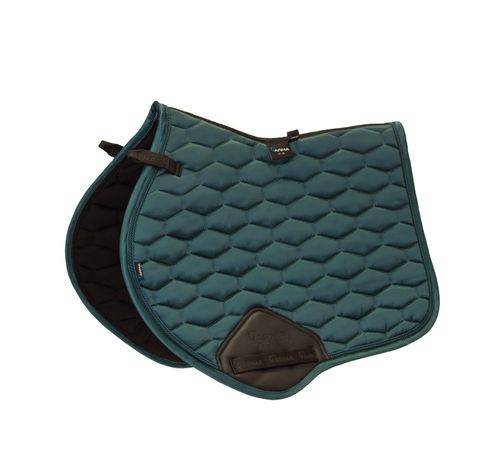 Shires ARMA Satin Jump Saddle Pad - Bottle Green