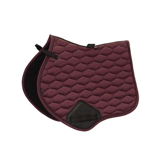 Shires ARMA Satin Jump Saddle Pad - Black Cherry
