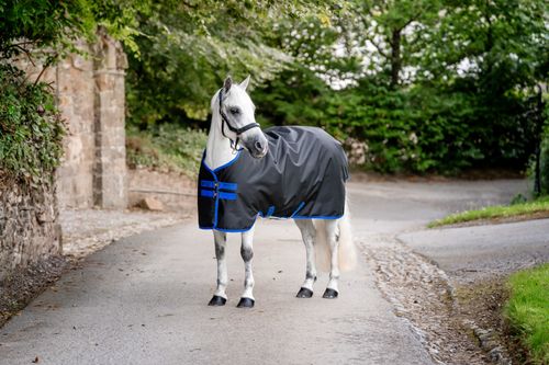 Amigo Ripstop 900D Pony Turnout 100g - Black/Classic Blue