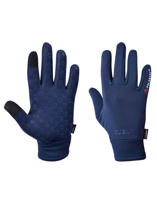 Dublin Polartec Fleece Riding Gloves - Navy