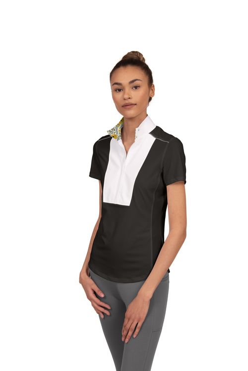 Chestnut Bay Women's SkyCool Liberty Sport Short Sleeve Show Shirt - Black