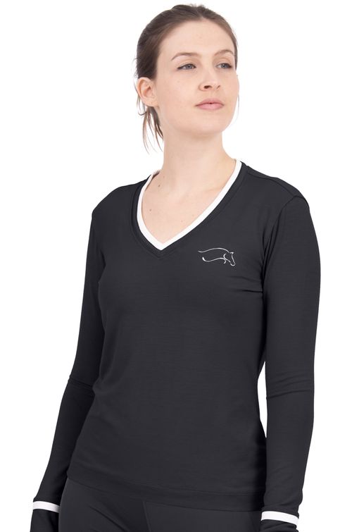 Chestnut Bay Women's S2S V Neck Jersey - Black