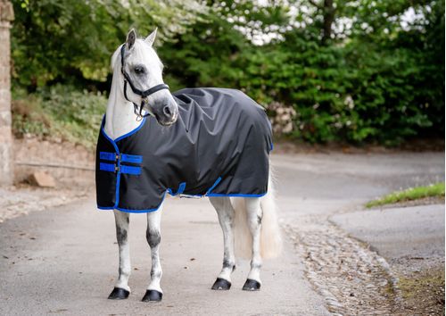 Amigo Ripstop 900D Pony Turnout 50g - Black/Classic Blue