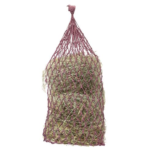 Equi-Essentials Niblet Medium Duty PolyBraid Stall Hay Net - Maroon/Pink