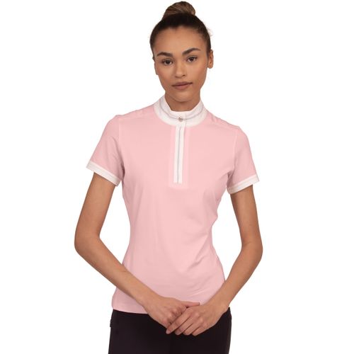READY TO SHIP: Chestnut Bay Women's SkyCool Short Sleeve Show Shirt - Large - Blush