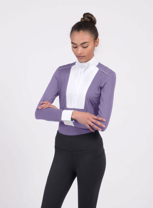READY TO SHIP: Chestnut Bay Women's SkyCool Liberty Long Sleeve Show Shirt - X Large - Lavender (2023)