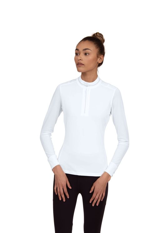READY TO SHIP: Chestnut Bay Women's SkyCool Long Sleeve Show Shirt - XX Small - White