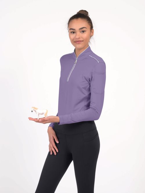 READY TO SHIP: Chestnut Bay Women's Performance Rider SkyCool Long Sleeve Shirt - XX Small - Lavender (2023)