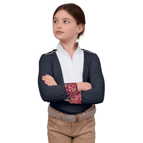 READY TO SHIP: Chestnut Bay Kids' SkyCool Liberty Long Sleeve Show Shirt - Medium - Nightsky(2023)