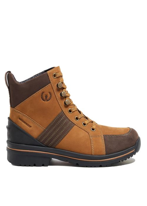OPENBOX: Kerrits Women's Trail Blazer Lace Up Boots - 7 - Palomino/Brown