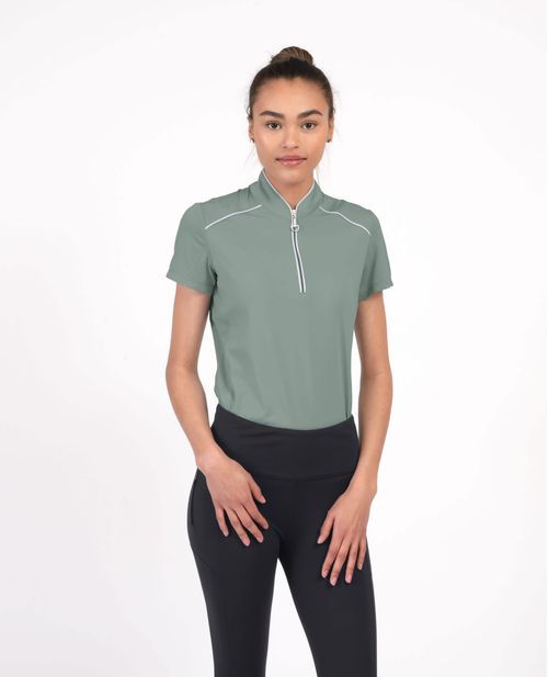 READY TO SHIP: Chestnut Bay Women's Performance Rider SkyCool Sport Short Sleeve Shirt - X Large - Sage (2023)