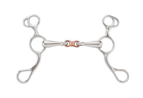 OVERSTOCK: Shires French Link Sliding Gag Bit - 6in